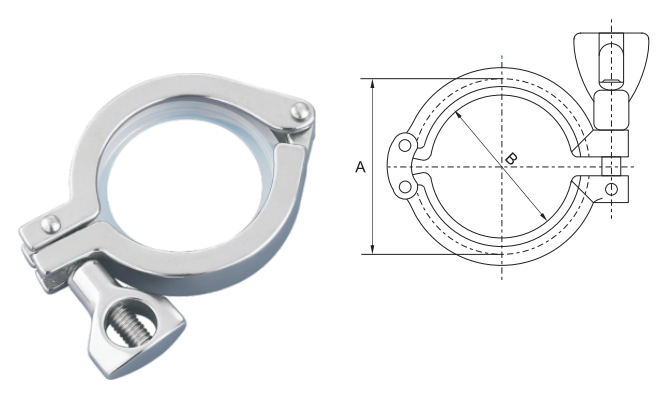 不銹鋼卡箍結(jié)構(gòu)圖 不銹鋼卡箍結(jié)構(gòu)圖